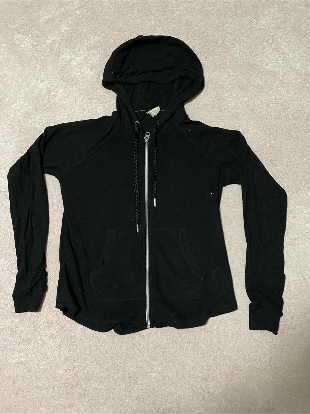 Calvin Klein Performance Black Zip Hoodie with Drawstring